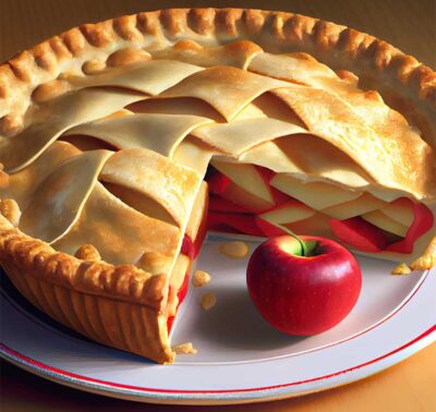 Apple Pie With Cream